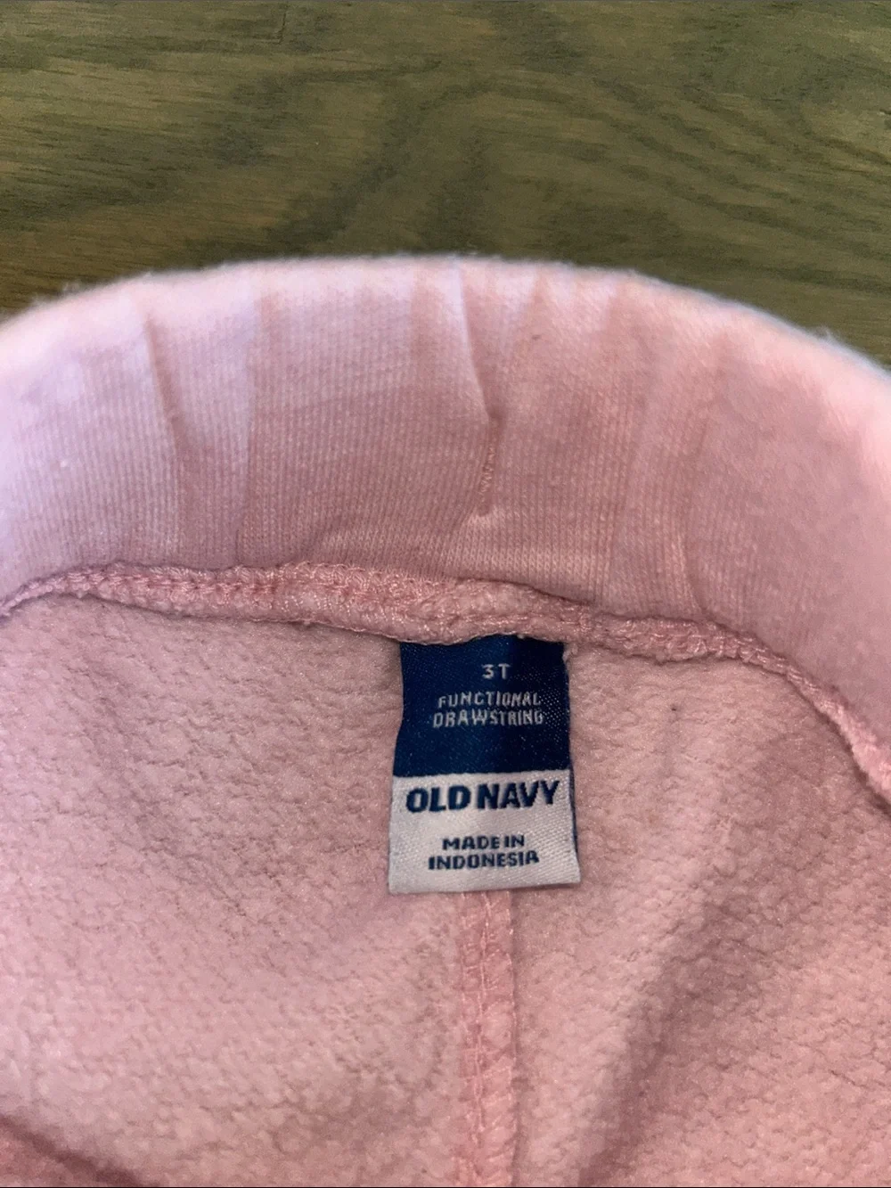 Old Navy Kids Plush Joggers in Light Pink and Burgundy - set of 3